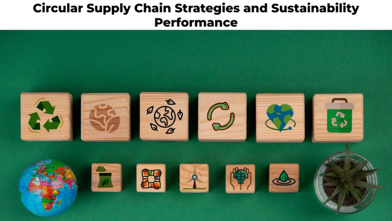 Circular Supply Chain Strategies and Sustainability Performance